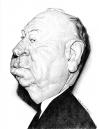 Cartoon: alfred hitchcock (small) by salnavarro tagged caricature,hollywood,icon