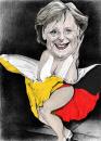 Cartoon: angela merkel (small) by salnavarro tagged caricature pencil international politics angela merkel germany 2009