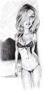 Cartoon: Bar Refaeli from Israel (small) by salnavarro tagged caricature pencil sexy cartoon international super model