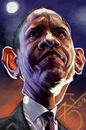 Cartoon: Friend or Foe (small) by salnavarro tagged barack,obama,digital,caricature,fingerpainted