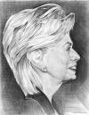 Cartoon: hillary clinton (small) by salnavarro tagged caricature,pencil,politics,president,race