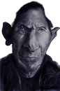 Cartoon: Leonard Nimoy (small) by salnavarro tagged caricature,digital,fingerpainted,ipod,touch