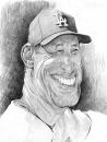 Cartoon: Luis gonzalez (small) by salnavarro tagged la,dodgers,base,ball,player,luis,gonzales,caricature,pencil