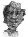 Cartoon: Muammar al-Gaddafi (small) by salnavarro tagged caricature pencil international politcs