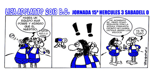 Cartoon: Division Maldita 15 (medium) by rebotemartinez tagged sabadell,adelante,liga