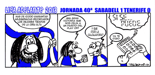 Cartoon: Division Maldita 40 (medium) by rebotemartinez tagged liga,adelante,sabadell