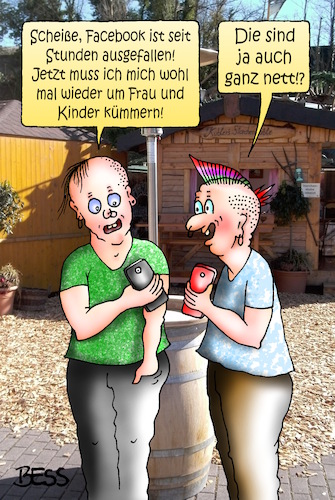 Cartoon: Ausfall (medium) by besscartoon tagged mark,zuckerberg,facebook,internet,social,media,ausfall,familie,soziales,netzwerk,informatik,computer,technik,digitalisierung,handy,smartphone,bess,besscartoon