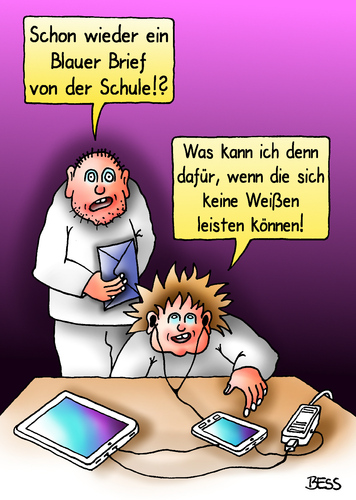 Cartoon: Blauer Brief (medium) by besscartoon tagged blauer,brief,vater,sohn,schule,pädagogik,erziehung,lernen,lehrer,pauker,schüler,realschule,hauptschule,werkrealschule,gemeinschaftsschule,gymnasium,lernbegleiter,bess,besscartoon