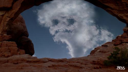 Cartoon: cloud face 30 (medium) by besscartoon tagged wolken,himmel,cloud,gesicht,face,bess,besscartoon