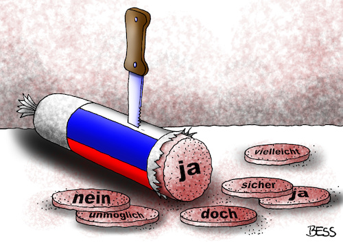 Cartoon: Dopingsalami (medium) by besscartoon tagged salami,salamitaktik,rusada,wada,anti,doping,agentur,mclaren,bericht,sport,sportler,betrug,russland,putin,staatsdoping,bess,besscartoon