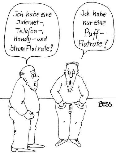 Cartoon: Flatrate (medium) by besscartoon tagged männer,telefon,handy,strom,internet,flatrate,puff,bordell,bess,besscartoon