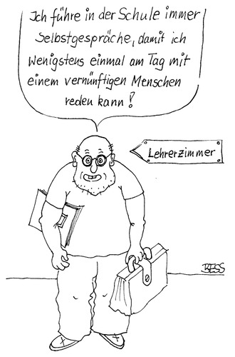 Cartoon: Frust (medium) by besscartoon tagged schule,lehrer,pädagogik,lehrerzimmer,selbstgespräche,sinnlosigkeit,frust,kollegium,bess,besscartoon