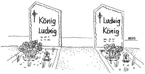 Cartoon: Kein Unterschied (medium) by besscartoon tagged besscartoon,bess,grabstein,sterben,tod,friedhof