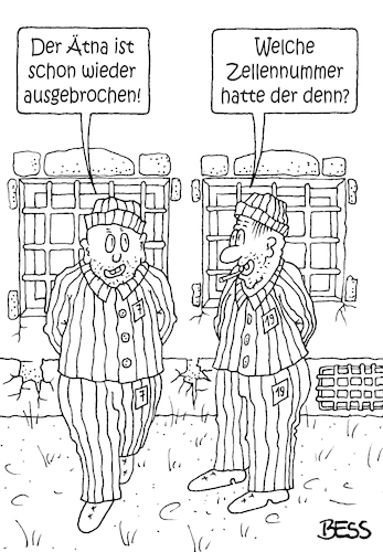 Cartoon: Knastologen (medium) by besscartoon tagged knast,gefängnis,zelle,ätna,vulkanausbruch,haft,haftanstalt,jva,knacki,ausbrechen,ausbruch,männer,italien,sizilien,vulkan,bess,besscartoon