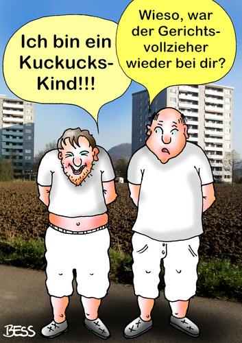 Cartoon: Kuckuckskind (medium) by besscartoon tagged gerichtsvollzieher,pleite,familie,heimlich,kind,kinder,kuckuckskind,lebenslüge,leiblicher,vater,mutter,nachwuchs,scheinvater,test,untergeschoben,kuckuck,vaterschaft,vaterschaftstest,bess,besscartoon