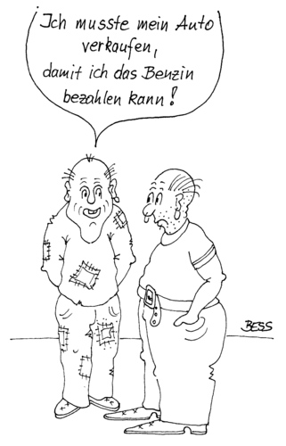 Cartoon: Notverkauf (medium) by besscartoon tagged besscartoon,bess,ferrari,teuerung,verarmung,armut,arm,not,auto,benzinpreis,benzin,euro,geld,krise