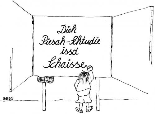 Cartoon: ohne Titel (medium) by besscartoon tagged besscartoon,bess,pädagogik,lehrer,schüler,pisastudie,schule,kind