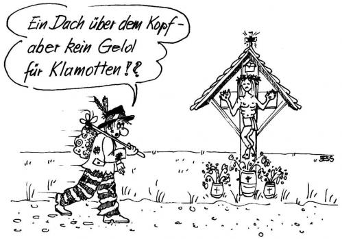 Cartoon: ohne Titel (medium) by besscartoon tagged besscartoon,bess,männer,religion,jesus,mann