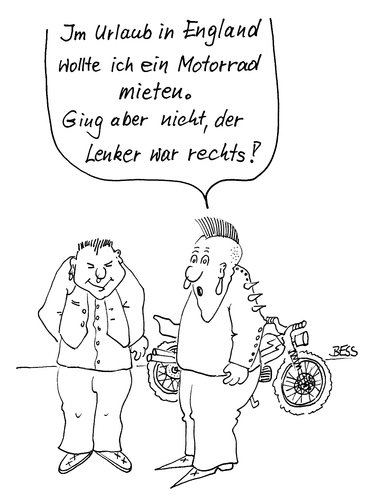 Cartoon: ohne Titel (medium) by besscartoon tagged männer,bike,motorrad,urlaub,bess,besscartoon