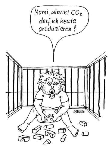 Cartoon: ohne Titel (medium) by besscartoon tagged umweltschutz,co2,zukunft,energiesparen,bess,besscartoon