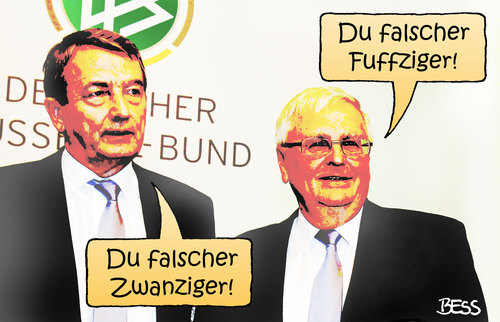 Cartoon: Schein - Heilige (medium) by besscartoon tagged falscher,fuffziger,fußball,weltmeisterschaft,wm,deutschland,2006,verdacht,gekauft,korruption,bestechung,schmiergeld,fifa,dfb,präsident,zwanziger,niersbach,beckenbauer,bess,besscartoon