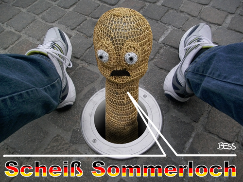 Cartoon: Sommerloch (medium) by besscartoon tagged sommerloch,bess,besscartoon