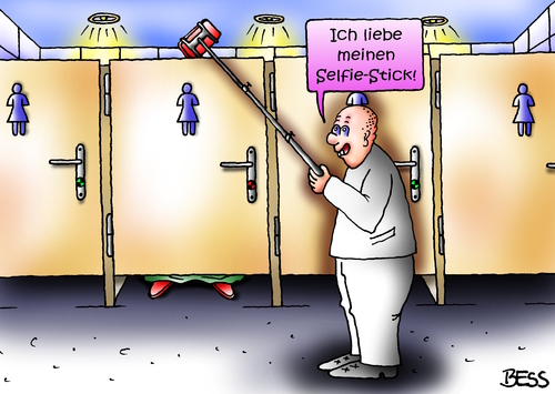 Cartoon: Spanner (medium) by besscartoon tagged selfie,smartphone,wc,toilette,belästigung,soziale,netzwerke,technik,computer,selfiestick,spanner,foto,bess,besscartoon