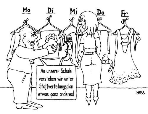 Cartoon: Stoffverteilungsplan (medium) by besscartoon tagged stoffverteilungsplan,stoff,kleider,klamotten,frauen,schule,pädagogik,erziehung,lernen,lehrer,pauker,realschule,hauptschule,werkrealschule,gemeinschaftsschule,gymnasium,bess,besscartoon