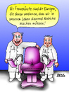 Cartoon: Abstriche machen... (small) by besscartoon tagged arzt,medizin,frauenarzt,krank,gesund,abstriche,geld,einschränkung,bess,besscartoon