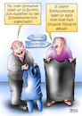 Cartoon: Alternative (small) by besscartoon tagged pädagogik,schule,lehrer,gymnasium,brennpunktschule,burkini,müllsack,islam,schwimmen,schwimmhalle,religion,bess,besscartoon