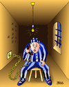 Cartoon: an die Kette gelegt (small) by besscartoon tagged knast,gefängnis,telefon,telefonieren,kette,bess,besscartoon