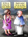 Cartoon: Ansichtssache (small) by besscartoon tagged mann,frau,beziehung,paar,gewicht,dick,figur,gewichtsprobleme,fett,größe,bess,besscartoon