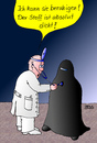 Cartoon: Arztbesuch (small) by besscartoon tagged iswlam,religion,arzt,burka,bess,besscartoon