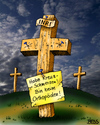 Cartoon: Auszeit (small) by besscartoon tagged christentum,kirche,inri,religion,katholisch,evangelisch,kreuz,kreuzigung,kreuzschmerzen,jesus,krank,arzt,orthopäde,bess,besscartoon