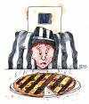 Cartoon: Knastgefühle (small) by besscartoon tagged mann,gefängnis,essen,pizza,knast,bess,besscartoon