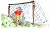 Cartoon: Notlösung (small) by besscartoon tagged fussball,rassismus,tor,arm,reich,mann,bess,besscartoon