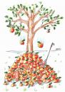 Cartoon: Die Natur schlägt zurück (small) by besscartoon tagged natur,baum,apfel,tod,bess,besscartoon