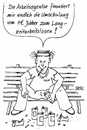 Cartoon: Endlich (small) by besscartoon tagged arbeitslos,mann,1euro,jobber,hartz,umschulung,geld,arge,bess,besscartoon