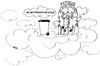 Cartoon: Entsorgungsprobleme (small) by besscartoon tagged religion,kirche,himmel,petrus,terrorismus,attentäter,selbstmord,bess,besscartoon