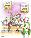 Cartoon: Frauen-Quote (small) by besscartoon tagged kirche,religion,pfarrer,katholisch,vatikan,papst,ehebett,gleichberechtigung,emanzipation,rom,frauenquote,bess,besscartoon