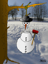 Cartoon: Frühling naht (small) by besscartoon tagged winter,schneemann,suizid,selbstmord,baum,bess,besscartoon