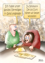 Cartoon: Geldanlage (small) by besscartoon tagged geld,euro,finanzen,gold,geldanlage,inflation,vermögen,arm,reich,armut,paar,ehe,beziehung,saufen,alkohol,bess,besscartoon