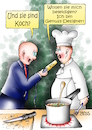 Cartoon: Genuss-Designer (small) by besscartoon tagged mann,männer,koch,kochen,genuss,gastronomie,genussdesigner,designer,beleidigung,sternekoch,essen,bess,besscartoon