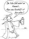 Cartoon: Geschäftstüchtig (small) by besscartoon tagged kirche,religion,gott,himmel,katholisch,christentum,pfarrer,geld,geschäft,bess,besscartoon