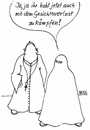 Cartoon: Gesichtsverlust (small) by besscartoon tagged religion,katholisch,islam,burka,missbrauch,bess,besscartoon