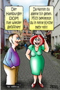 Cartoon: Hamburger DOM (small) by besscartoon tagged hamburger,dom,kirche,volksfest,mann,frau,paar,liebe,ehe,alter,beziehung,bess,besscartoon