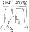 Cartoon: Hauptschule (small) by besscartoon tagged schule,pädagogik,hauptschule,gewalt,bess,besscartoon