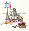 Cartoon: Henkers Mahlzeit (small) by besscartoon tagged henker,salami,essen,hinrichtung,beil,mann,bess,besscartoon