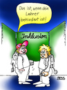 Cartoon: Inklusion (small) by besscartoon tagged schule,pädagogik,inklusion,behinderung,kinder,lehrer,schüler,bess,besscartoon