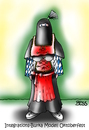 Cartoon: Integrations-Burka (small) by besscartoon tagged frau,burka,islam,integration,flüchtlinge,dirndl,religion,oktoberfest,bess,besscartoon